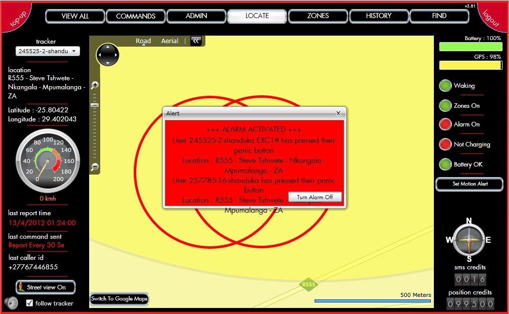 On-Screen Alarm